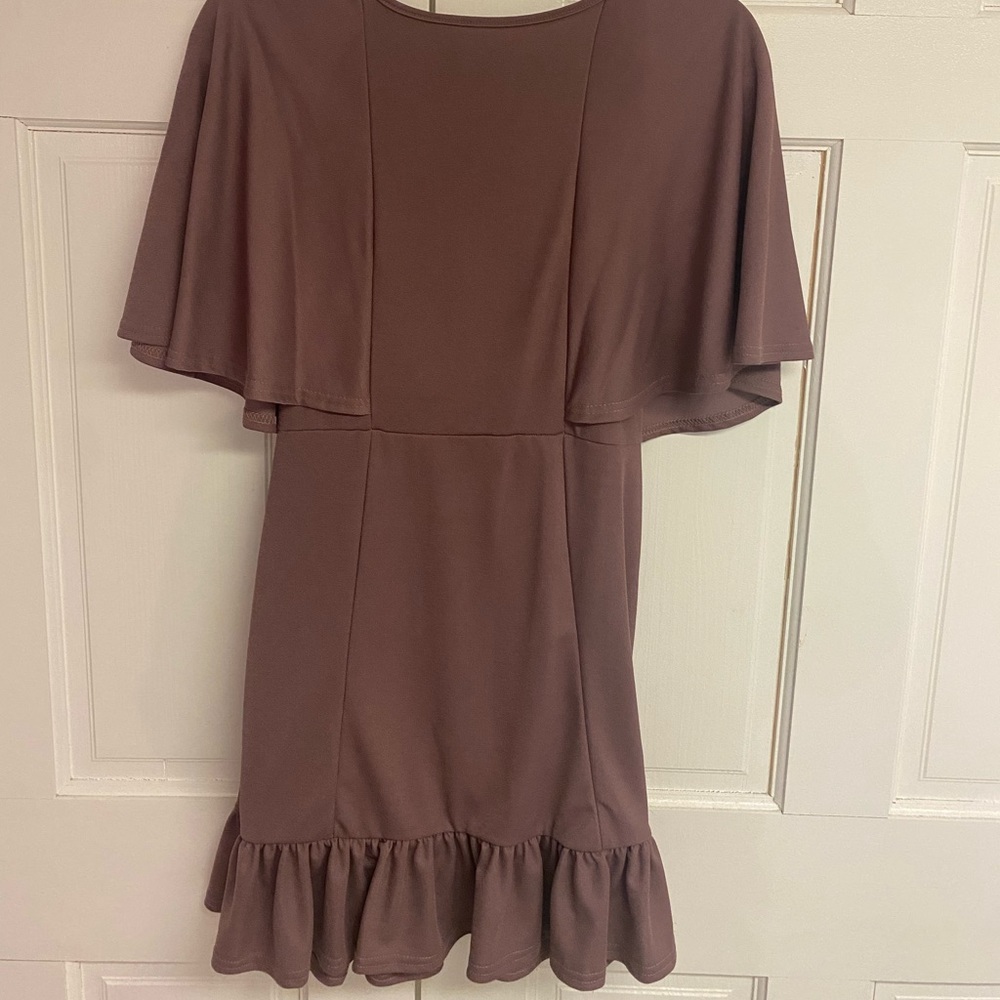 Cape Frill Hem PLT Dress